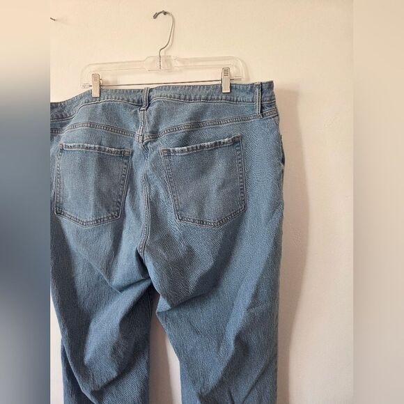 Old Navy OG Straight High Rise Jeans Secret Smooth Pockets Medium Wash Plus 22 - Picture 8 of 9